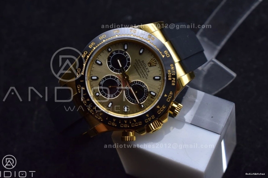 904L 1:1 765 Strap on 116518 Steel DD Dial Oyster VSF Daytona Best Edition flex YG Stretchable 0504